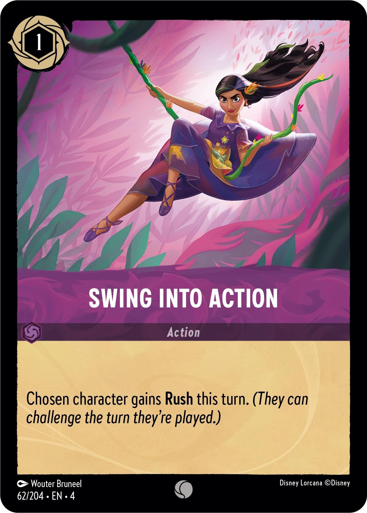 Image for Swing into Action (62/204) (Ursula's Return) (4) - Disney Lorcana