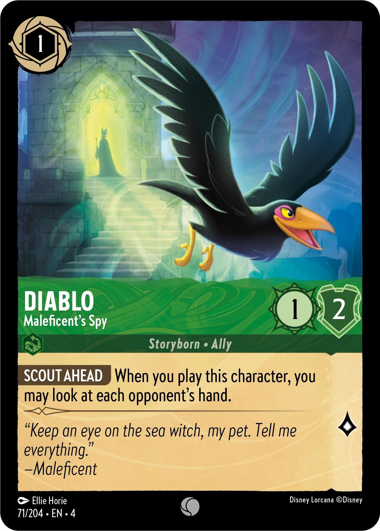 Image for Diablo - Maleficent's Spy (71/204) (Ursula's Return) (4) - Disney Lorcana