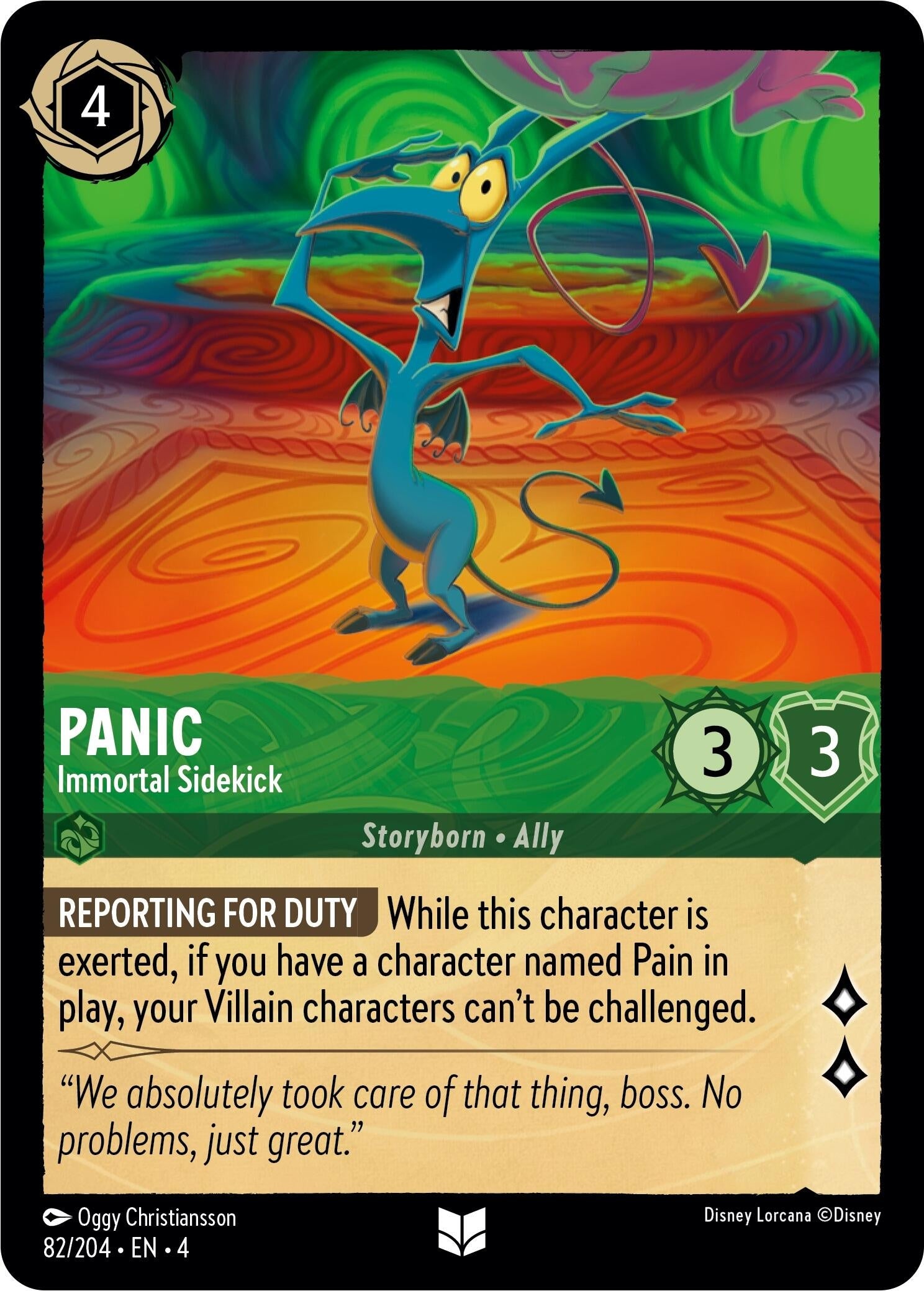 Image for Panic - Immortal Sidekick (82/204) (Ursula's Return) (4) - Disney Lorcana