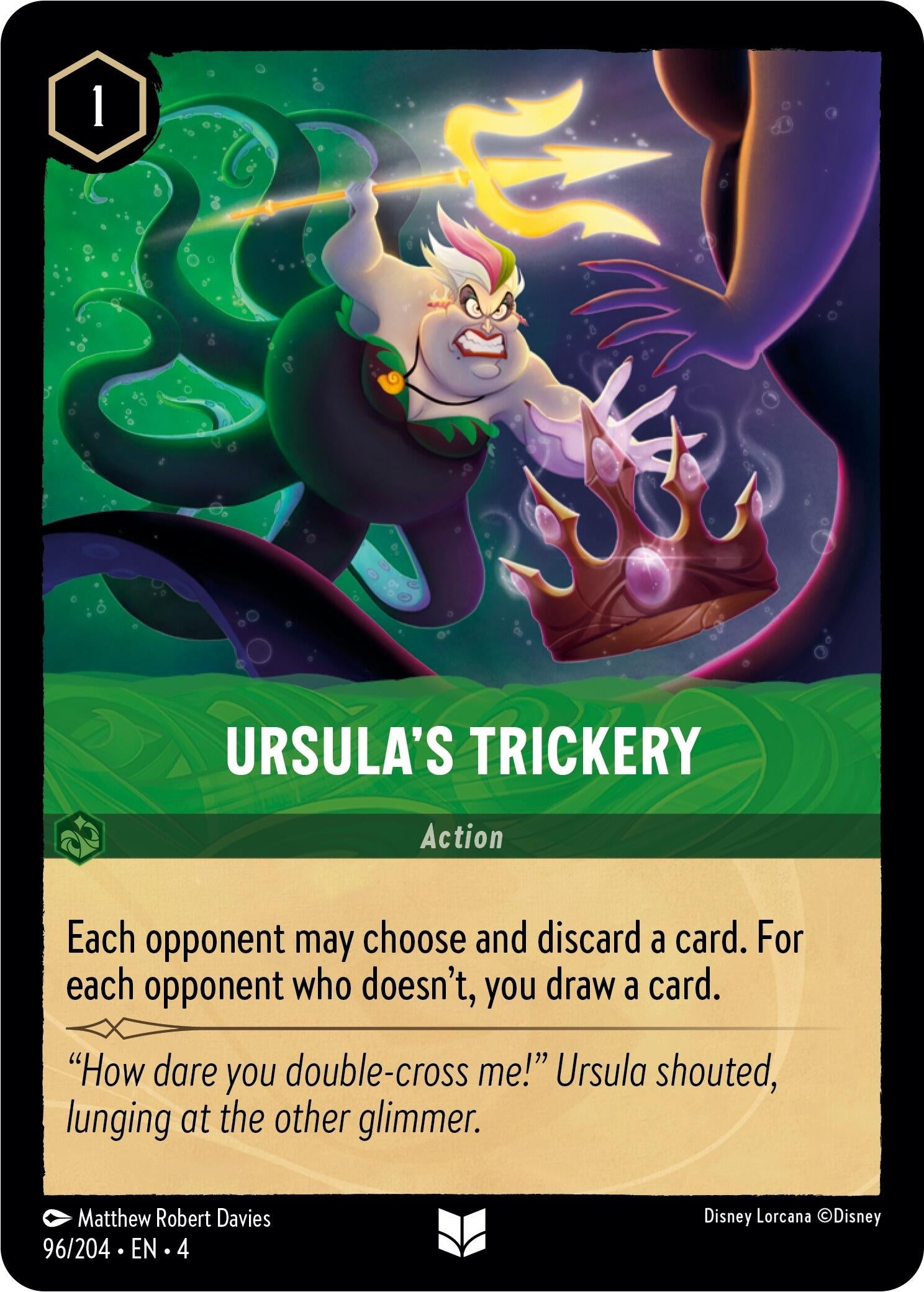 Image for Ursula's Trickery (96/204) (Ursula's Return) (4) - Disney Lorcana