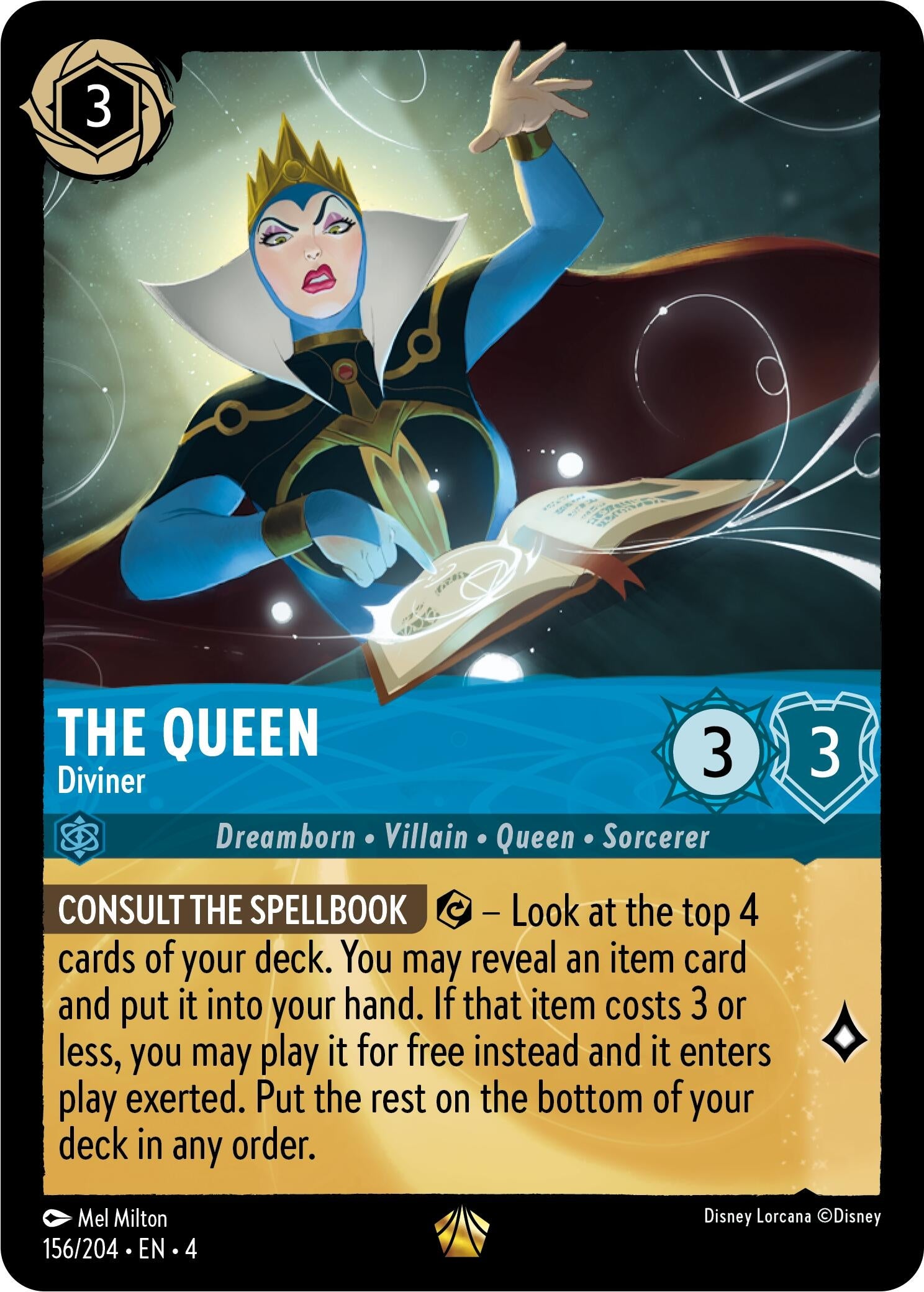 Image for The Queen - Diviner (156/204) (Ursula's Return) (4) - Disney Lorcana