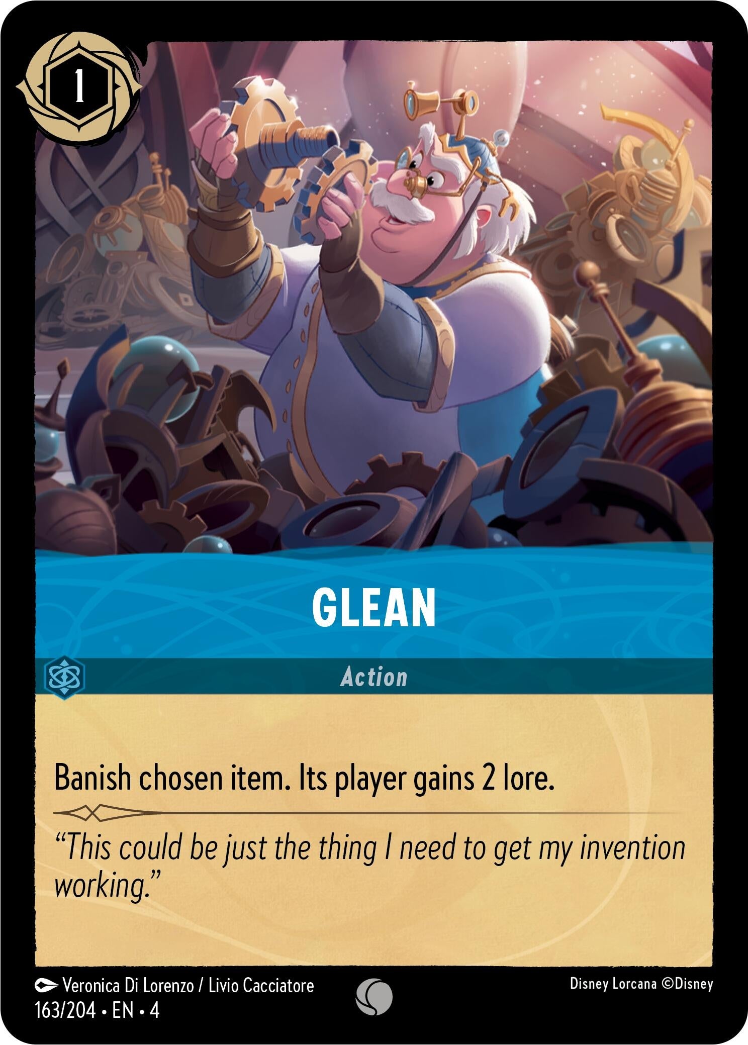 Image for Glean (163/204) (Ursula's Return) (4) - Disney Lorcana