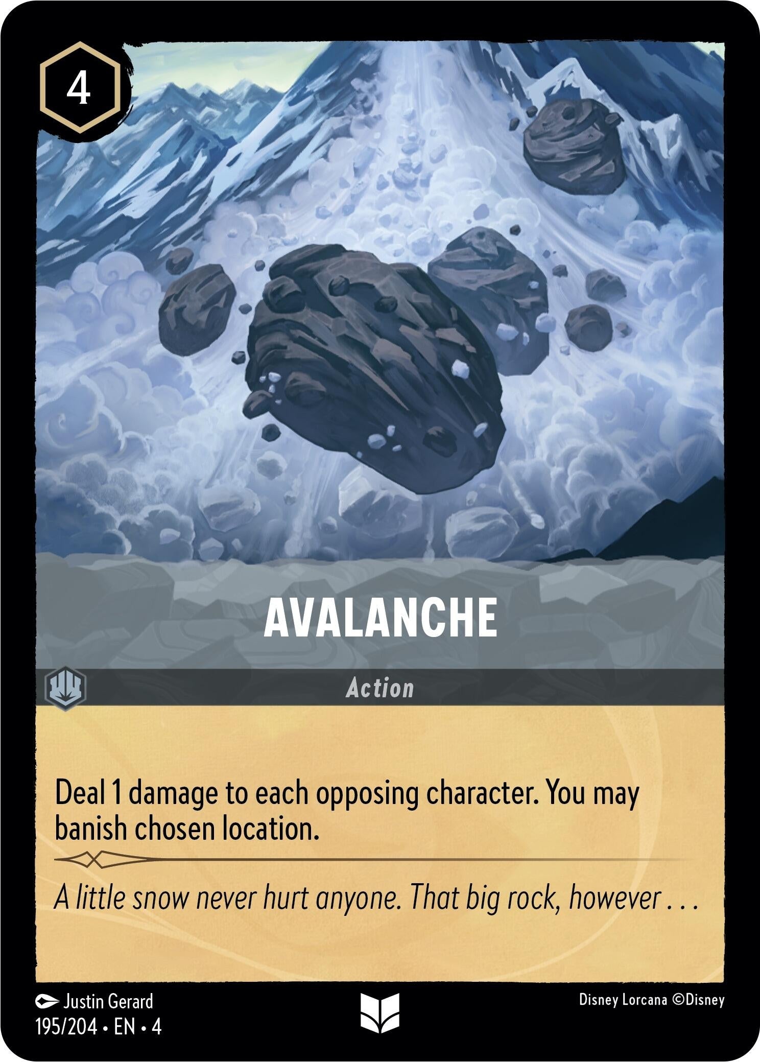 Image for Avalanche (195/204) (Ursula's Return) (4) - Disney Lorcana