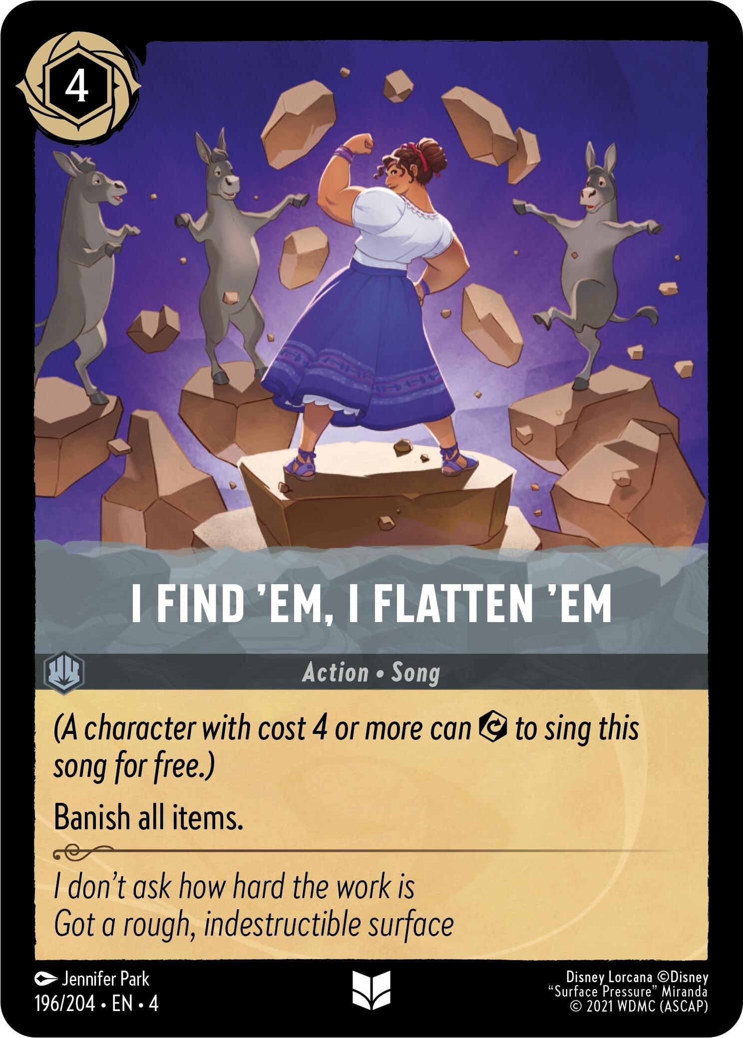 Image for I Find 'Em, I Flatten 'Em (196/204) (Ursula's Return) (4) - Disney Lorcana