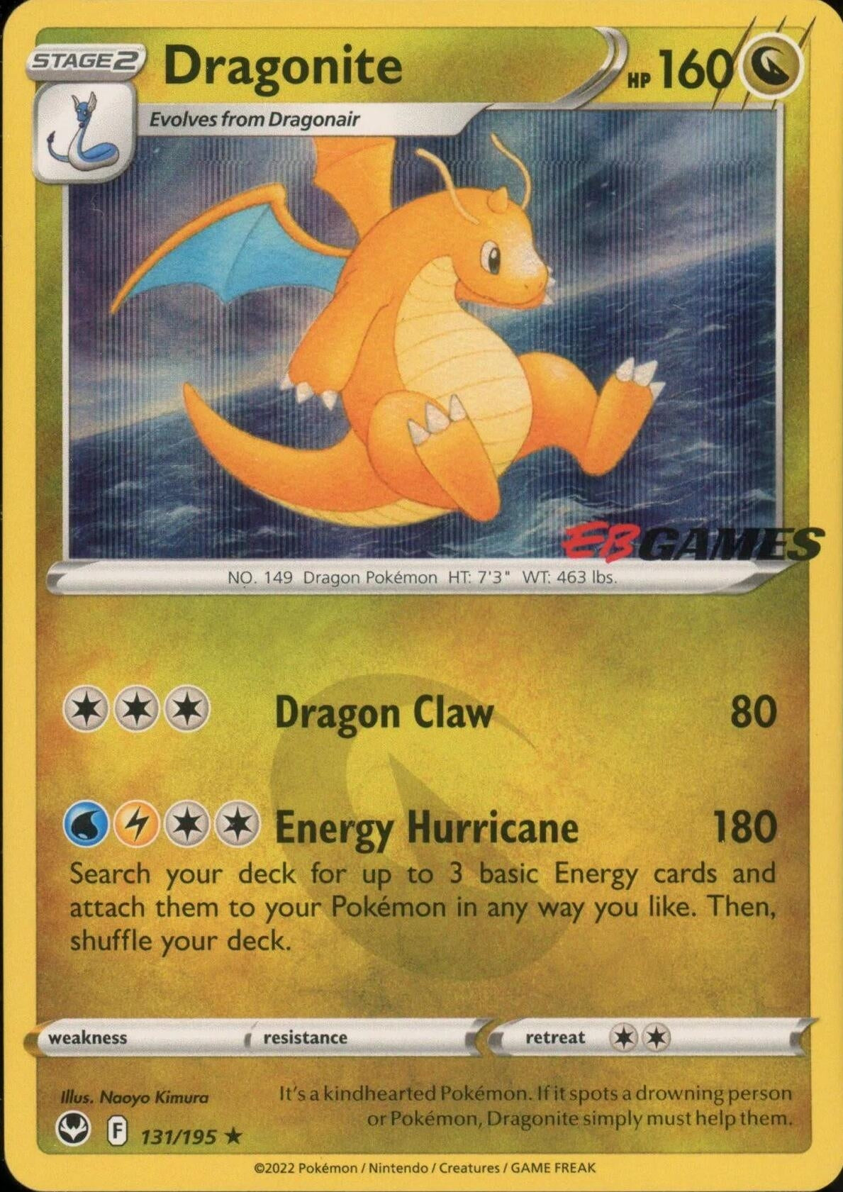 Image for Dragonite - 131/195 (EB Games Exclusive) (131/195) (Miscellaneous Cards & Products) (MCAP) - Pokemon
