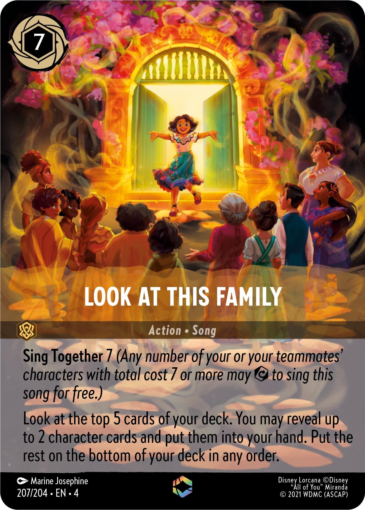 Image for Look at This Family (Enchanted) (207/204) (Ursula's Return) (4) - Disney Lorcana