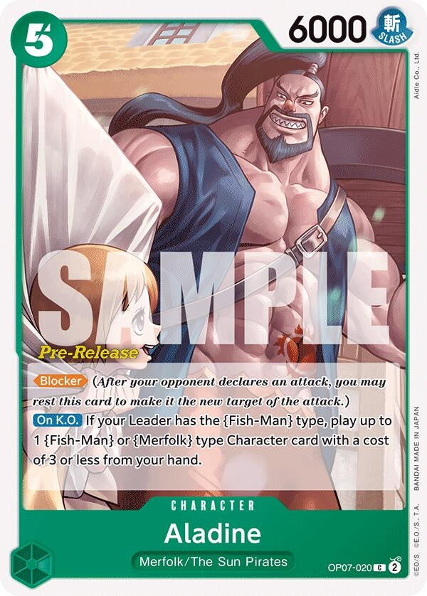 Image for Aladine (OP07-020) (500 Years in the Future Pre-Release Cards) (OP07 PRE) - One Piece Card Game