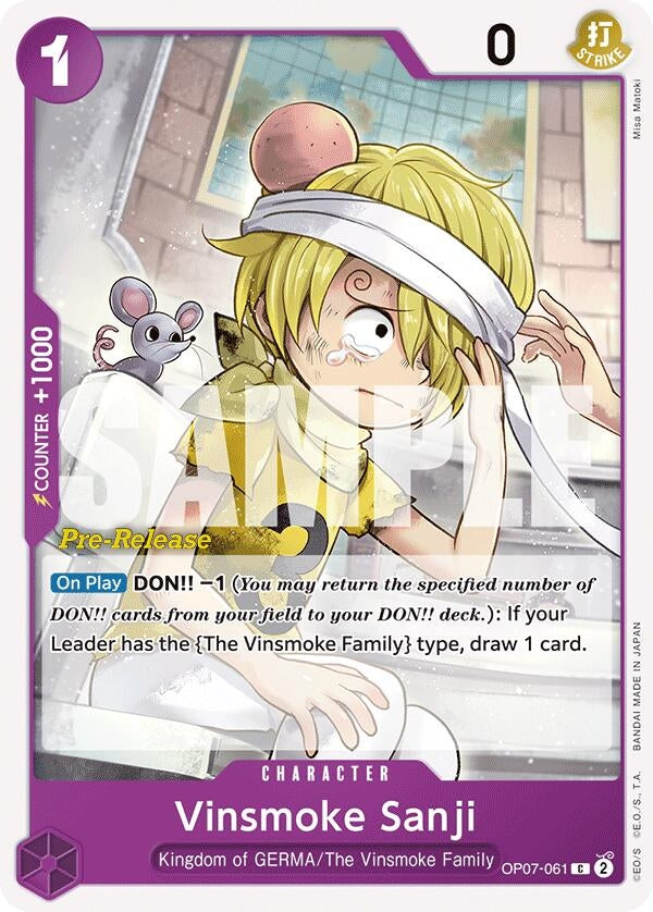 Image for Vinsmoke Sanji (OP07-061) (500 Years in the Future Pre-Release Cards) (OP07 PRE) - One Piece Card Game