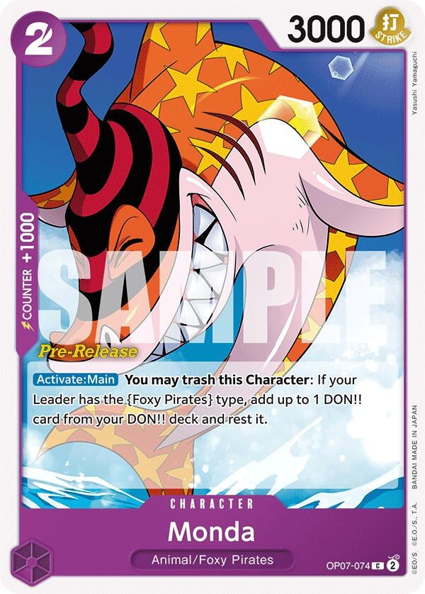 Image for Monda (OP07-074) (500 Years in the Future Pre-Release Cards) (OP07 PRE) - One Piece Card Game