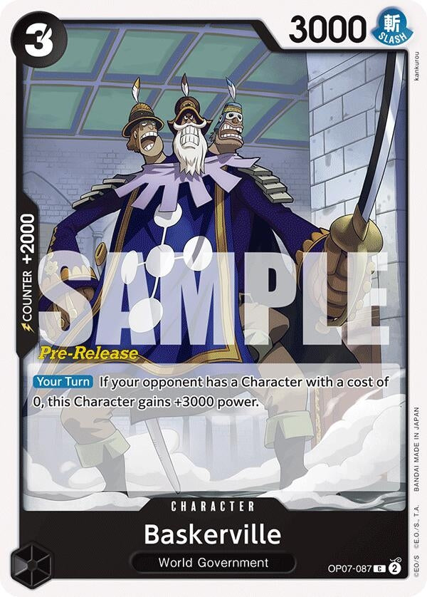 Image for Baskerville (OP07-087) (500 Years in the Future Pre-Release Cards) (OP07 PRE) - One Piece Card Game