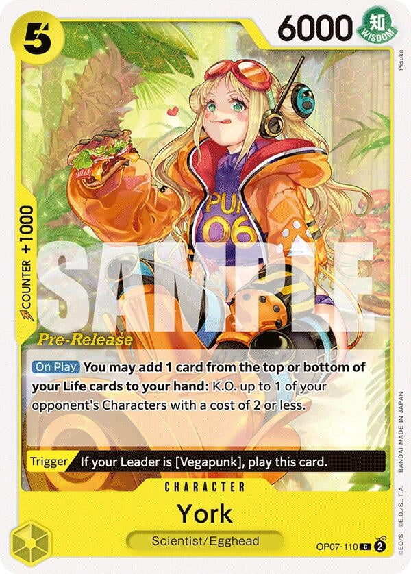 Image for York (OP07-110) (500 Years in the Future Pre-Release Cards) (OP07 PRE) - One Piece Card Game