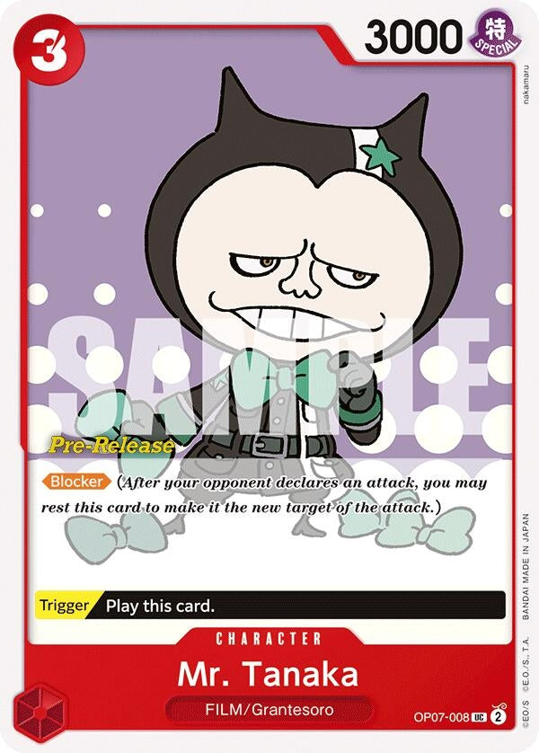 Image for Mr. Tanaka (OP07-008) (500 Years in the Future Pre-Release Cards) (OP07 PRE) - One Piece Card Game
