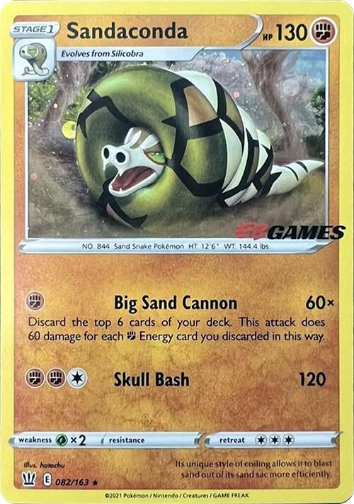 Image for Sandaconda - 082/163 (EB Games Exclusive) (082/163) (Miscellaneous Cards & Products) (MCAP) - Pokemon