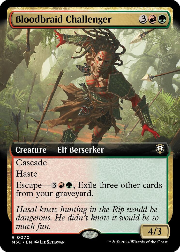Bloodbraid Challenger (Extended Art) (70) (Modern Horizons 3)