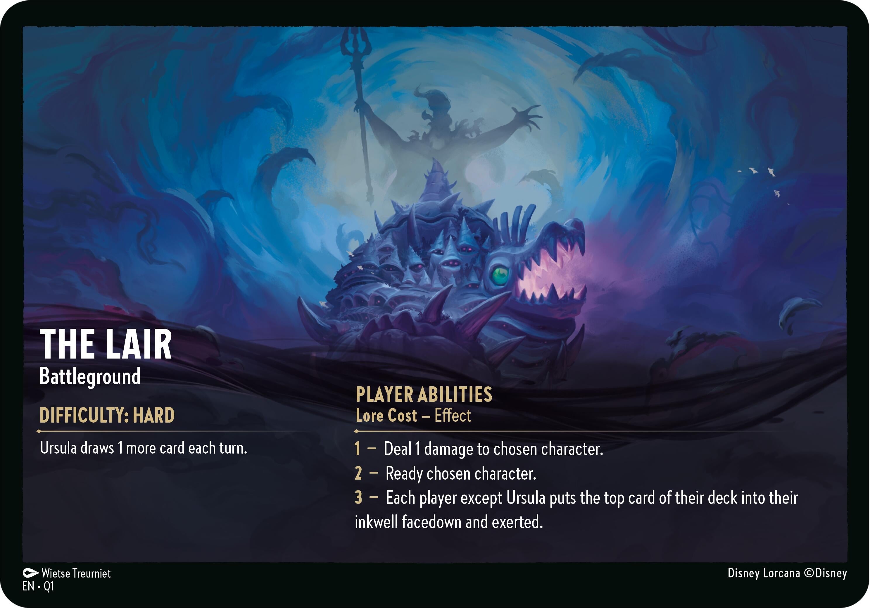 Image for The Lair // Infinite Wrath - Battleground (Oversized) (Illumineer's Quest: Deep Trouble) (Q1) - Disney Lorcana