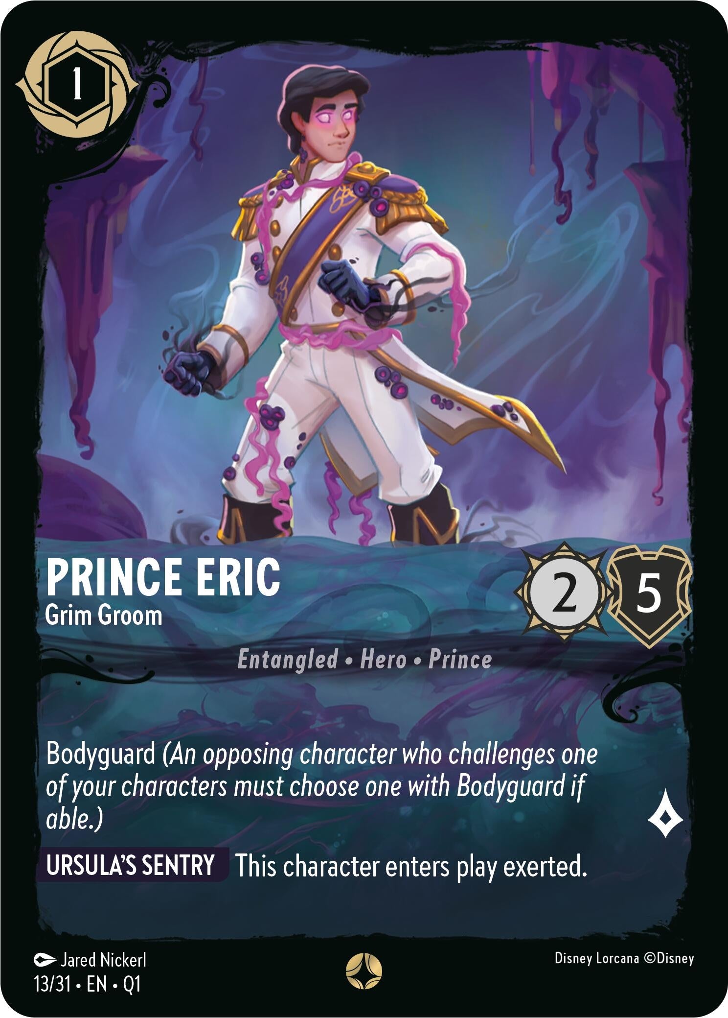 Image for Prince Eric - Grim Groom (13/31) (Illumineer's Quest: Deep Trouble) (Q1) - Disney Lorcana