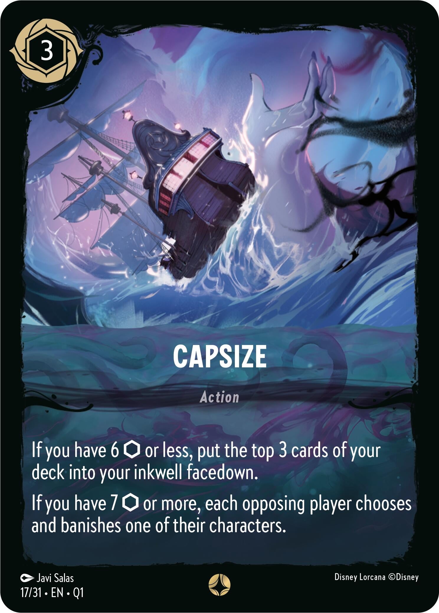 Image for Capsize (17/31) (Illumineer's Quest: Deep Trouble) (Q1) - Disney Lorcana