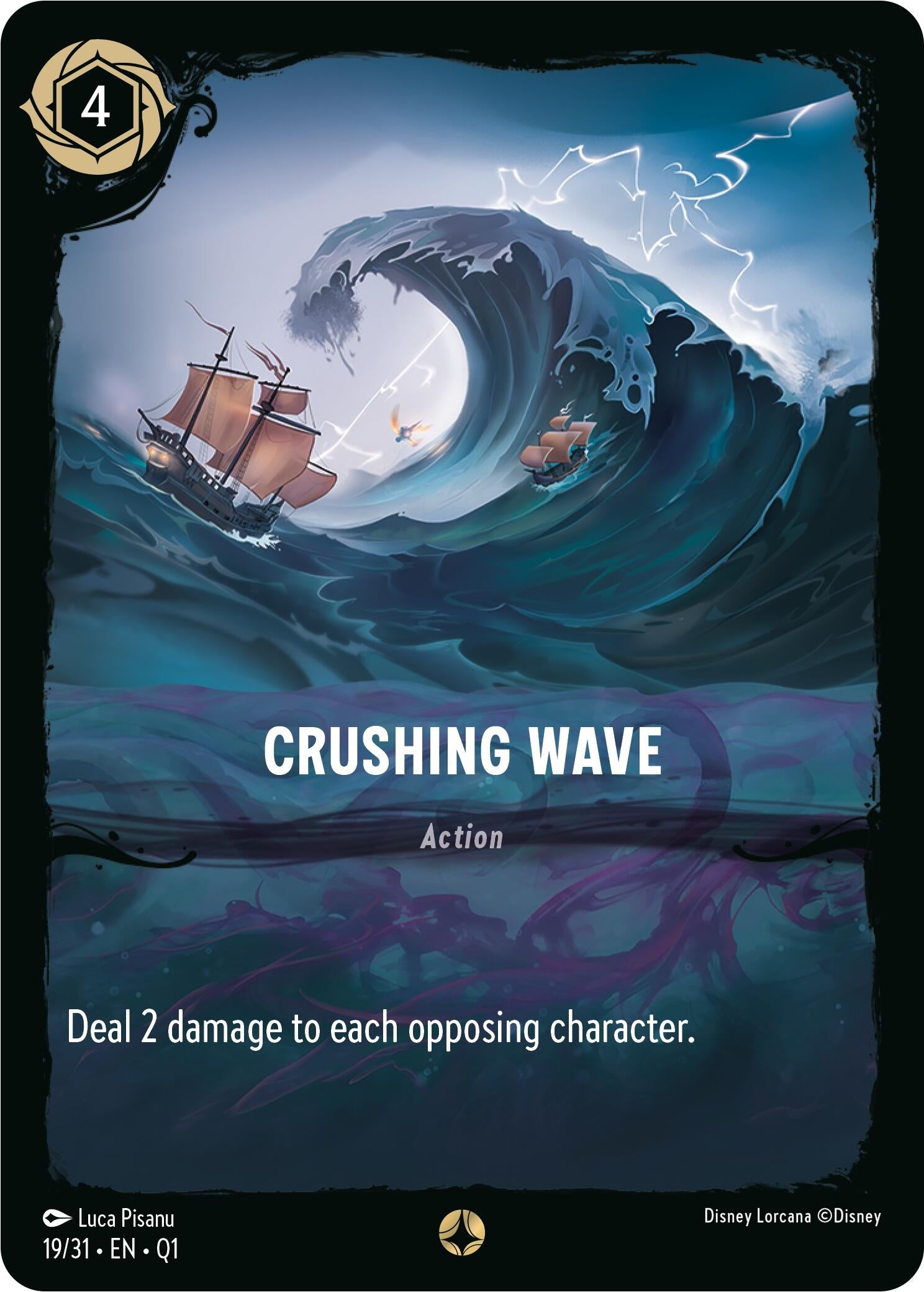 Image for Crushing Wave (19/31) (Illumineer's Quest: Deep Trouble) (Q1) - Disney Lorcana