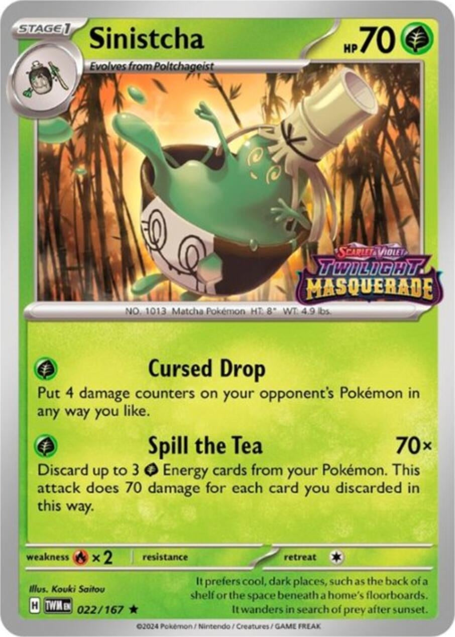 Image for Sinistcha - 022/167 (Prerelease) (022/167) (SV: Scarlet & Violet Promo Cards) (SVP) - Pokemon