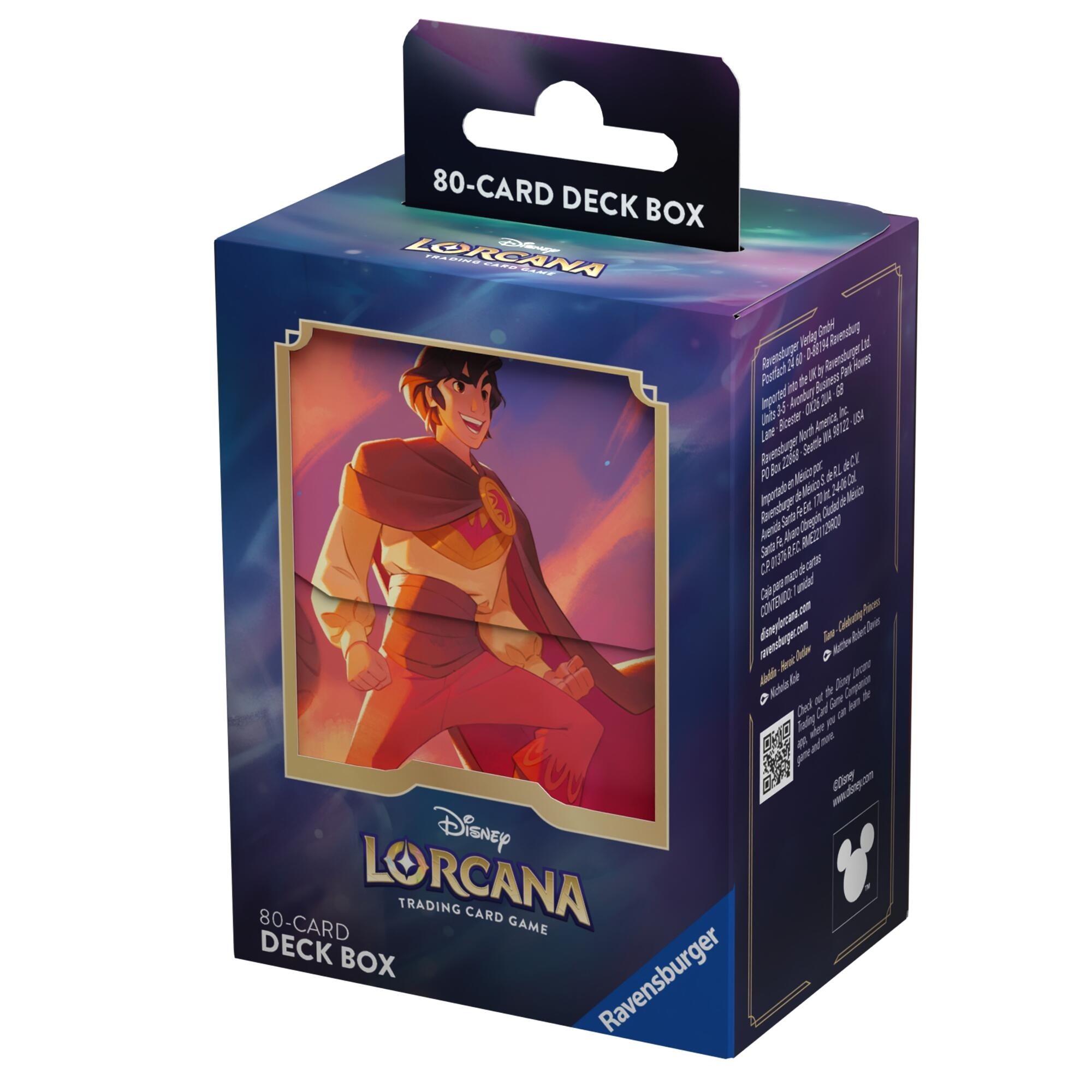 Image for Disney Lorcana Deck Box - Aladdin - Heroic Outlaw - Deck Boxes