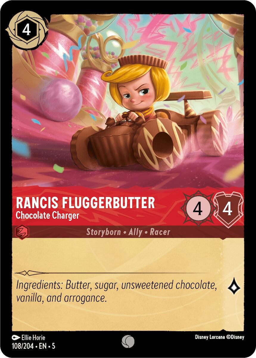Image for Rancis Fluggerbutter - Chocolate Charger (108/204) (Shimmering Skies) (5) - Disney Lorcana