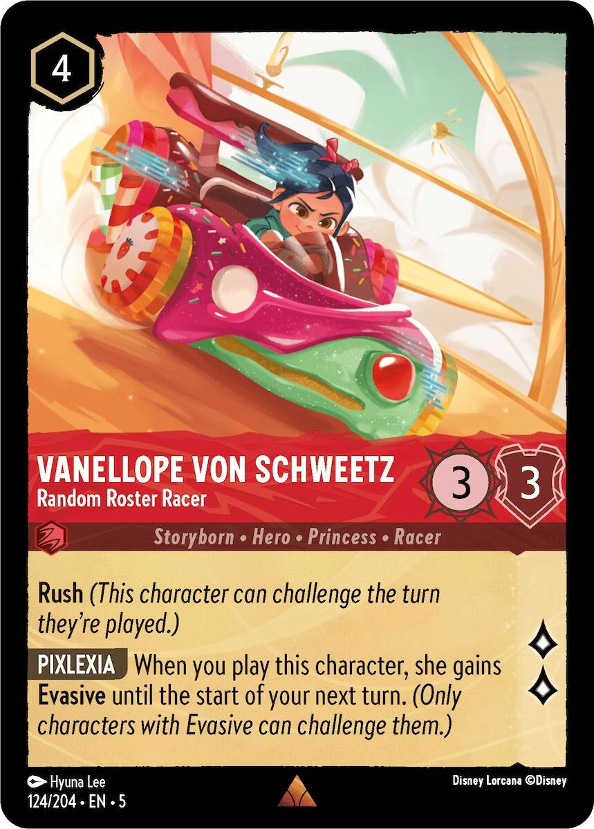 Image for Vanellope von Schweetz - Random Roster Racer (124/204) (Shimmering Skies) (5) - Disney Lorcana