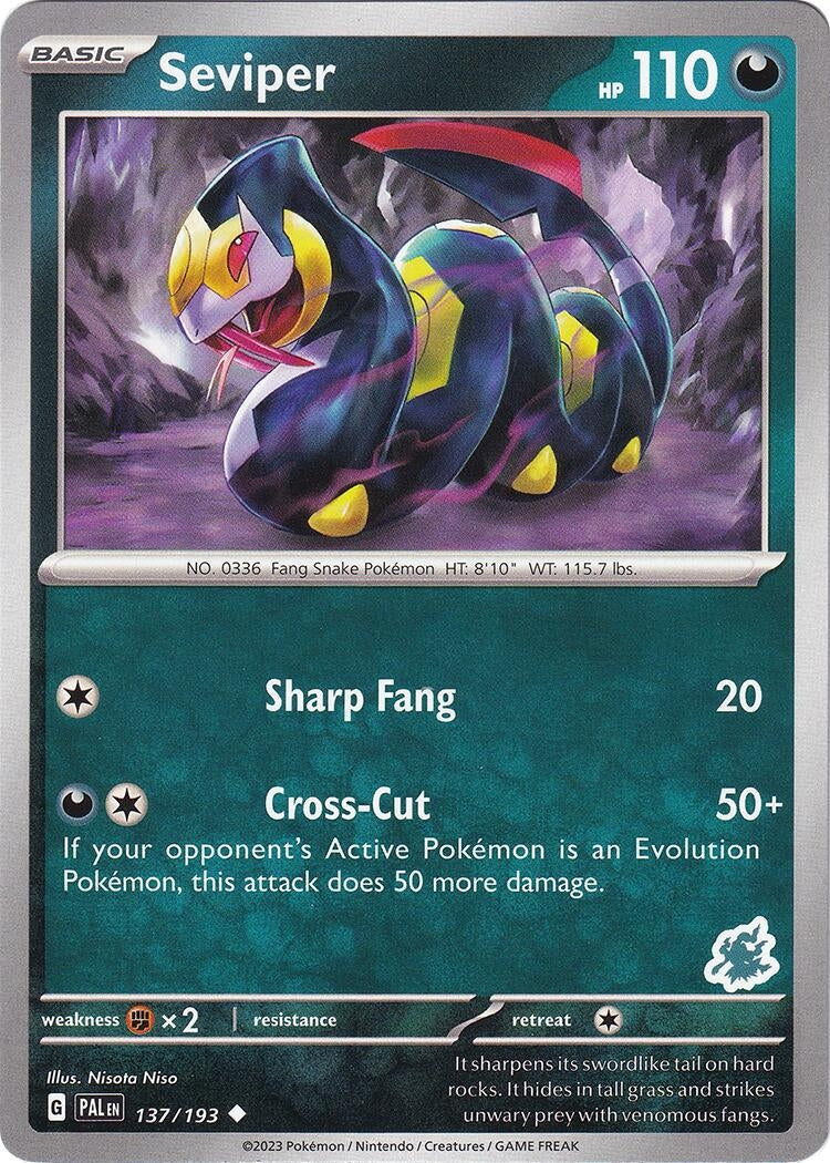 Image for Seviper - Darkrai Deck (137/193) (Battle Academy 2024) (BA24) - Pokemon