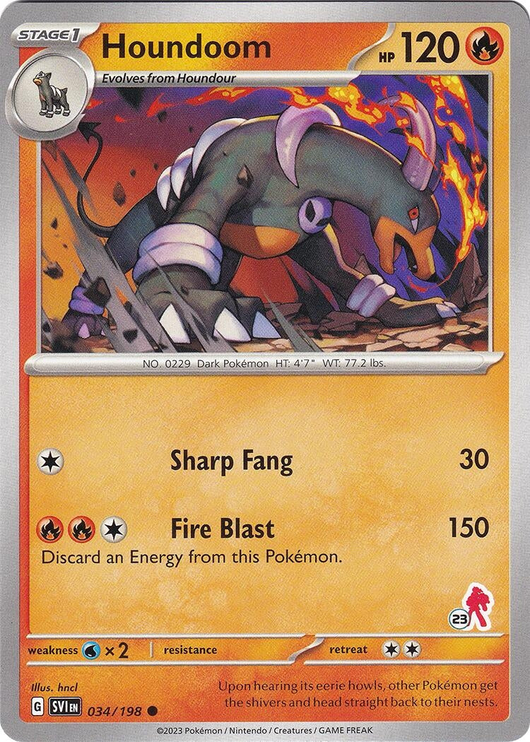 Image for Houndoom - Armarouge 23 (034/198) (Battle Academy 2024) (BA24) - Pokemon