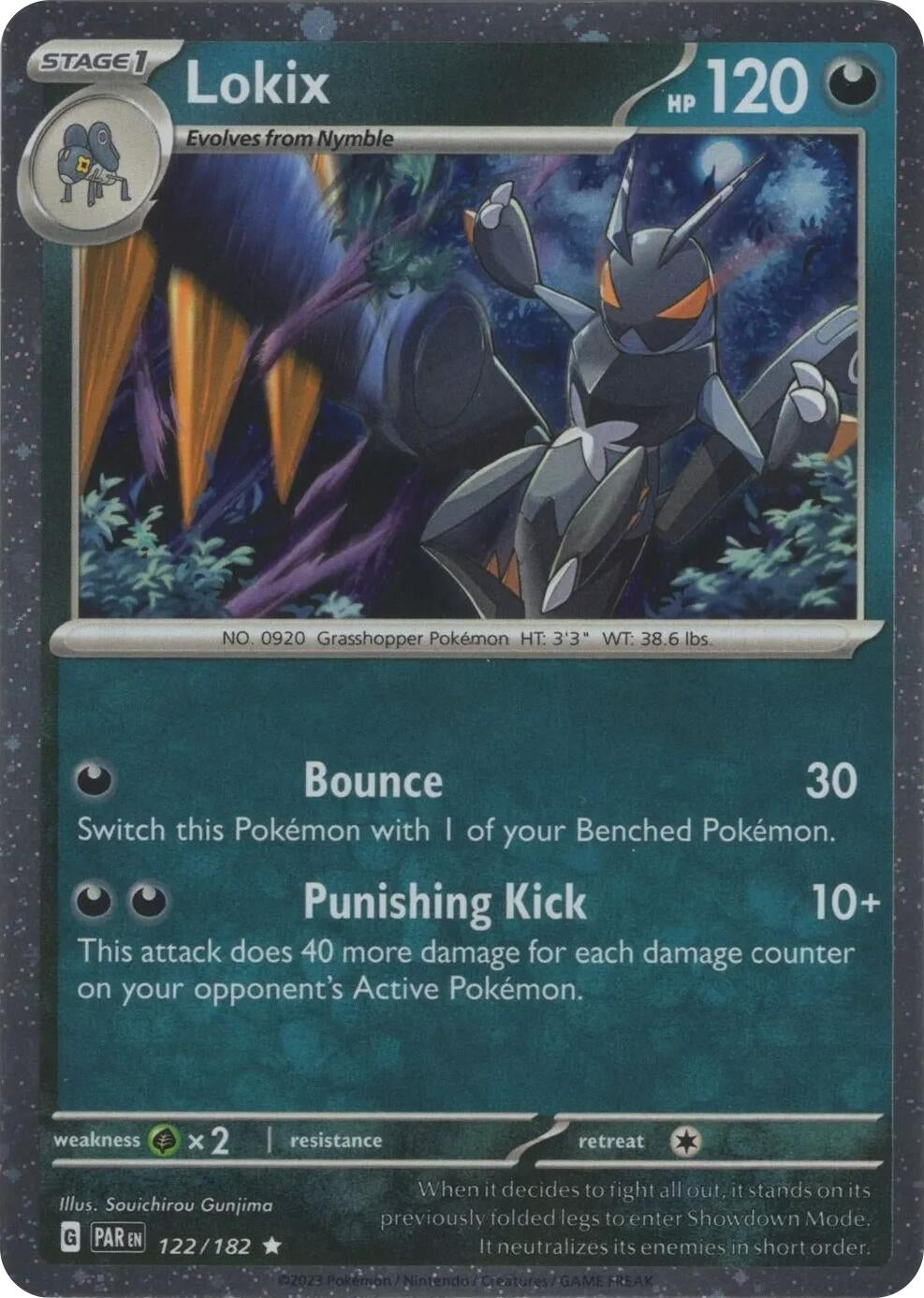 Image for Lokix - 122/182 (Cosmos Holo) (122/182) (Miscellaneous Cards & Products) (MCAP) - Pokemon