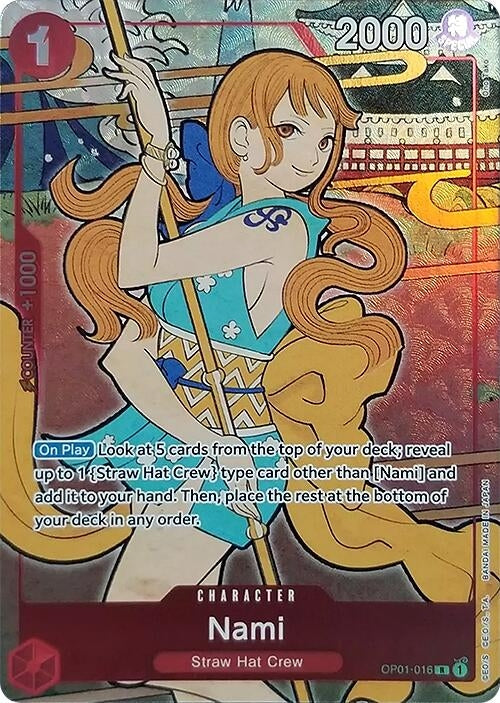 Image for Nami (English Version 1st Anniversary Set) (OP01-016) (One Piece Promotion Cards) (OP-PR) - One Piece Card Game