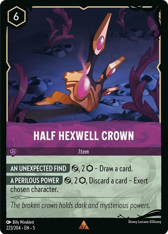 Image for Half Hexwell Crown (223/204) (Illumineer's Quest: Deep Trouble) (Q1) - Disney Lorcana