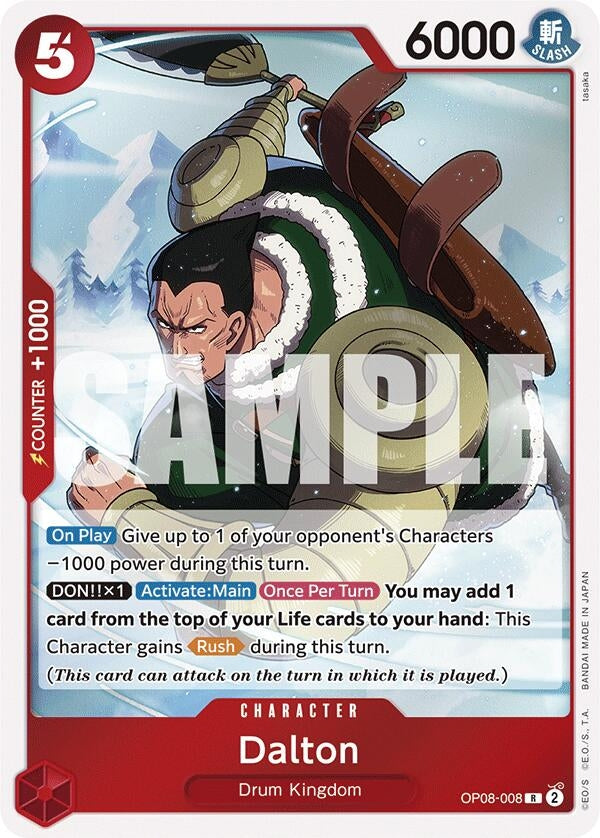 Image for Dalton (OP08-008) (Two Legends) (OP08) - One Piece Card Game