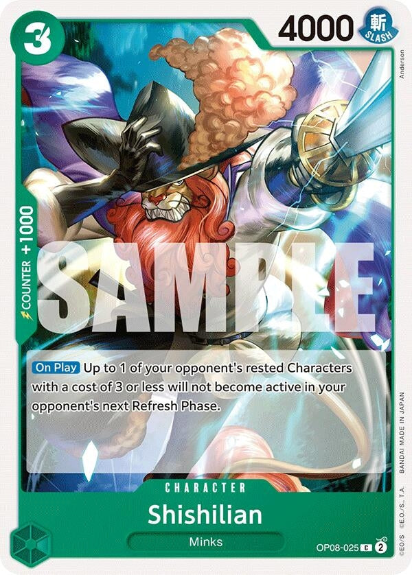 Image for Shishilian (OP08-025) (Two Legends) (OP08) - One Piece Card Game