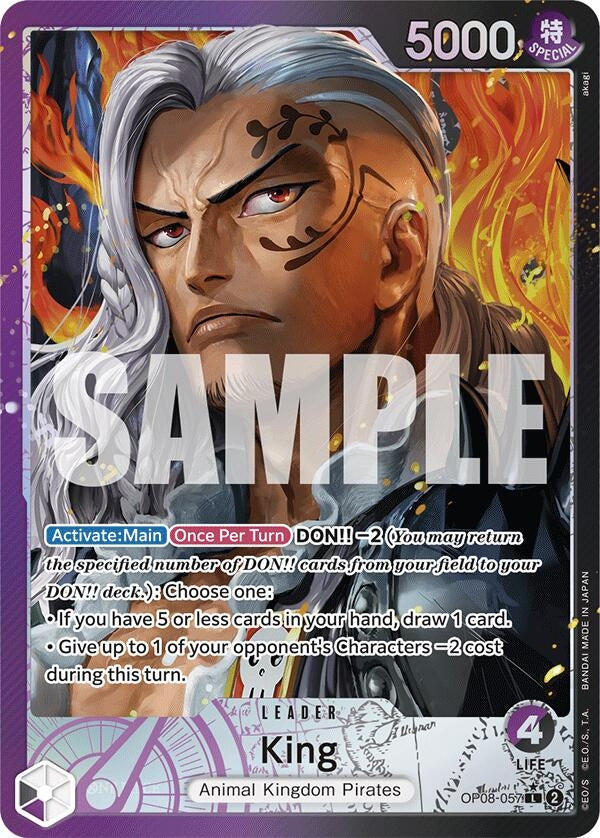 Image for King (057) (Parallel) (OP08-057) (Two Legends) (OP08) - One Piece Card Game