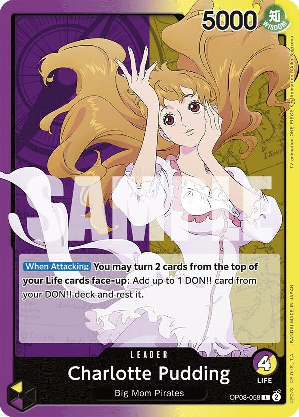 Image for Charlotte Pudding (058) (OP08-058) (Two Legends) (OP08) - One Piece Card Game
