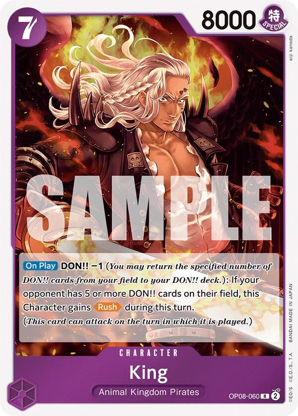 Image for King (060) (OP08-060) (Two Legends) (OP08) - One Piece Card Game