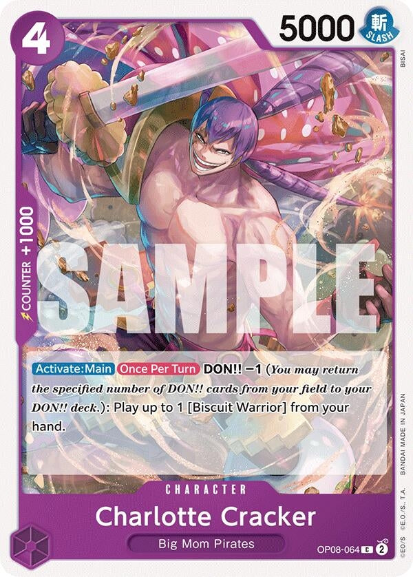 Image for Charlotte Cracker (OP08-064) (Two Legends) (OP08) - One Piece Card Game