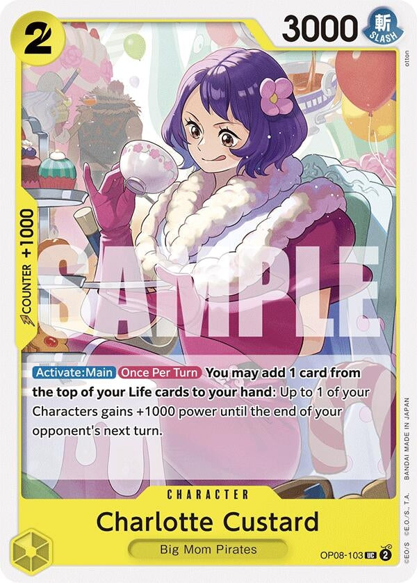 Image for Charlotte Custard (OP08-103) (Two Legends) (OP08) - One Piece Card Game