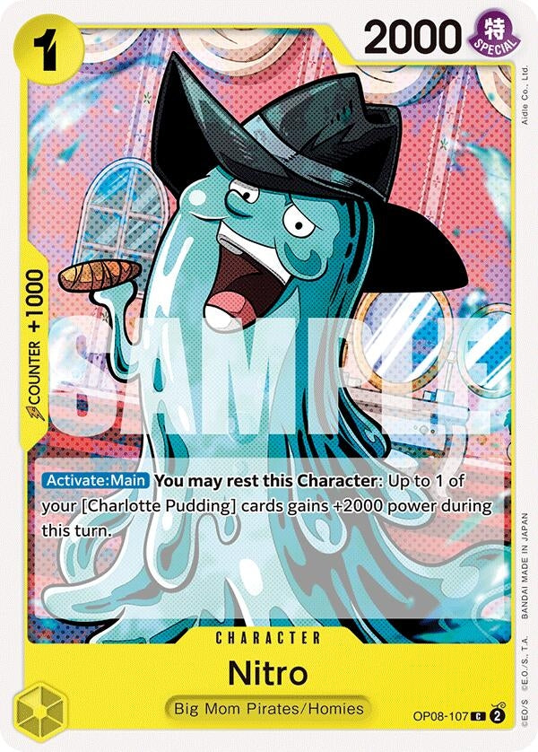 Image for Nitro (OP08-107) (Two Legends) (OP08) - One Piece Card Game