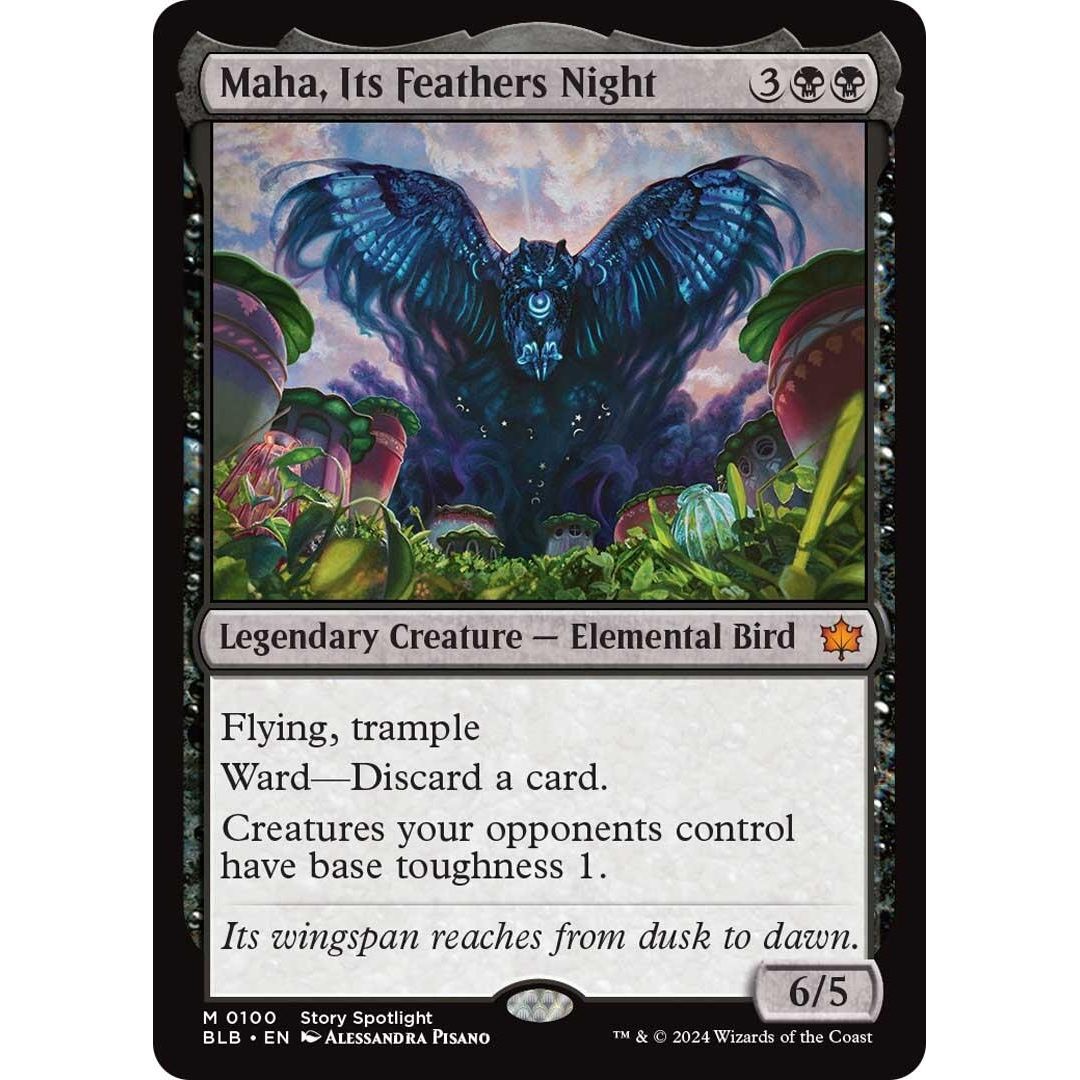 Maha, Its Feathers Night (100) (Bloomburrow) - PokeBox USA