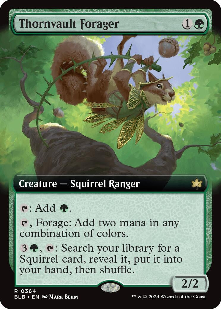 Thornvault Forager (Extended Art) (364) (Bloomburrow) - PokeBox USA