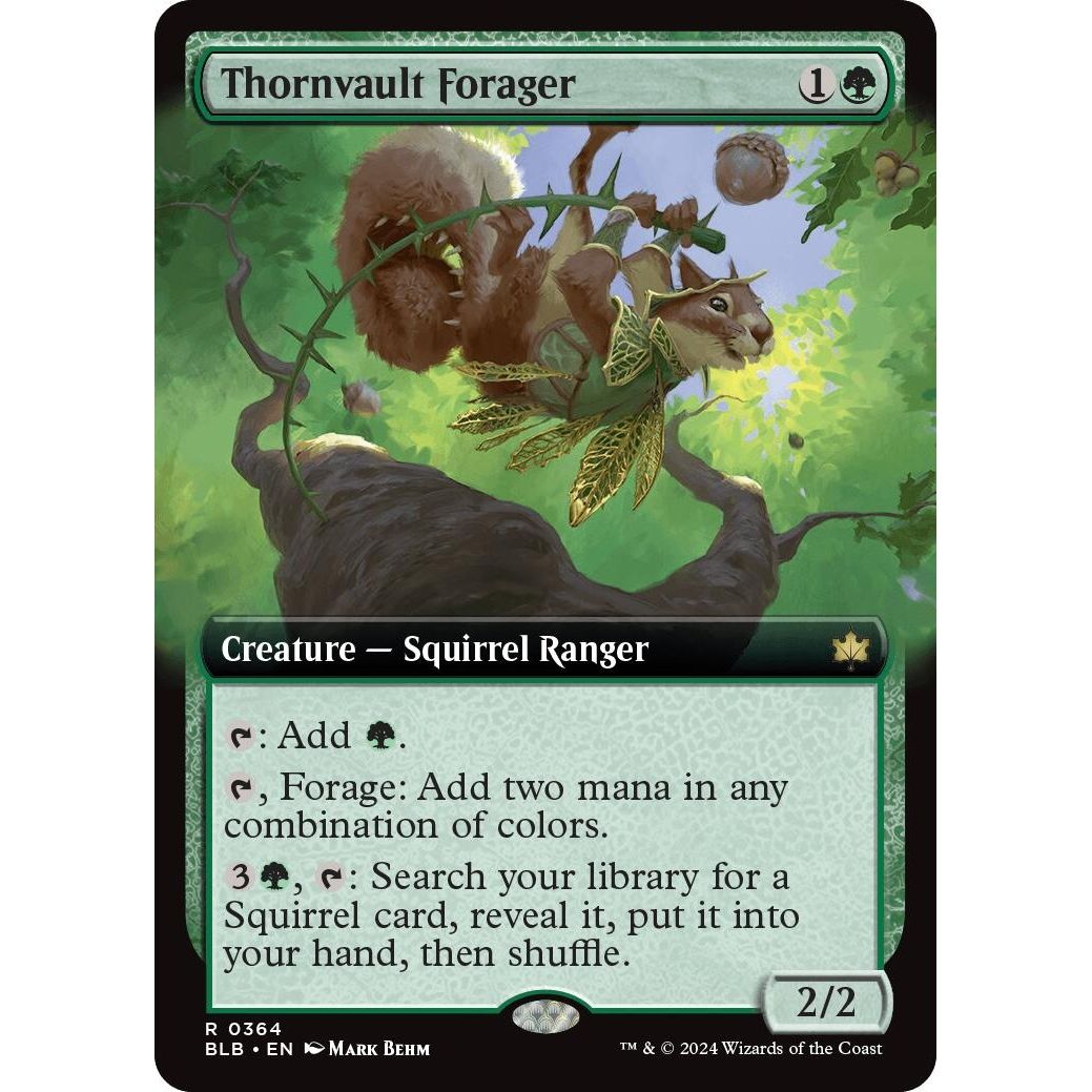 Thornvault Forager (Extended Art) (364) (Bloomburrow) - PokeBox USA