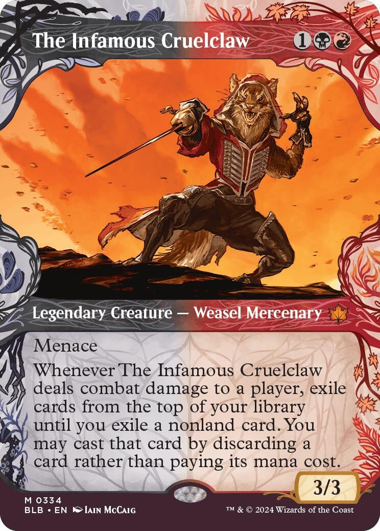 The Infamous Cruelclaw (Showcase) (334) (Bloomburrow)