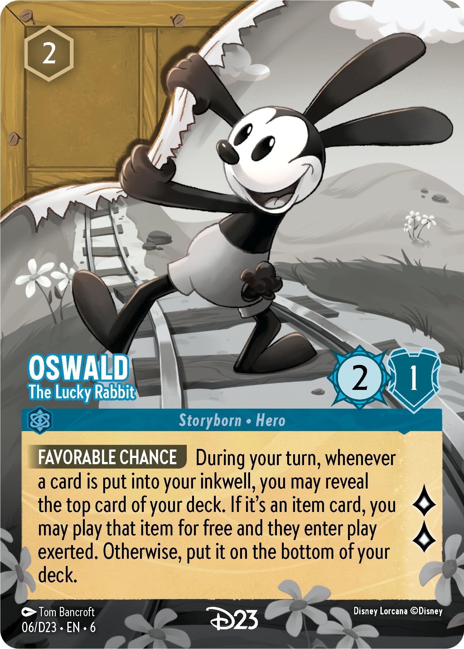 Image for Oswald - The Lucky Rabbit (6) (D23 Promos) (D23) - Disney Lorcana