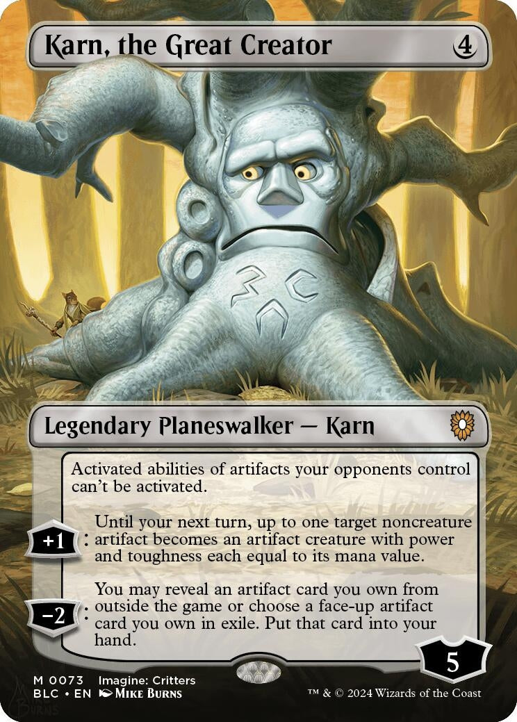 Karn, the Great Creator (Borderless) (73) (Bloomburrow)