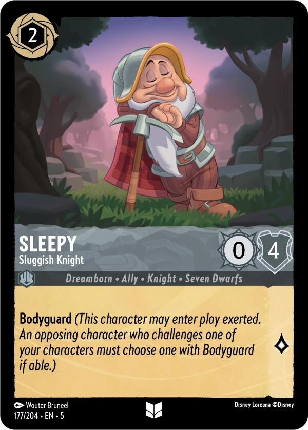 Image for Sleepy - Sluggish Knight (177/204) (Shimmering Skies) (5) - Disney Lorcana