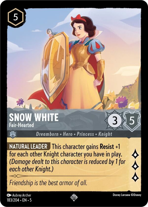 Image for Snow White - Fair-Hearted (183/204) (Shimmering Skies) (5) - Disney Lorcana