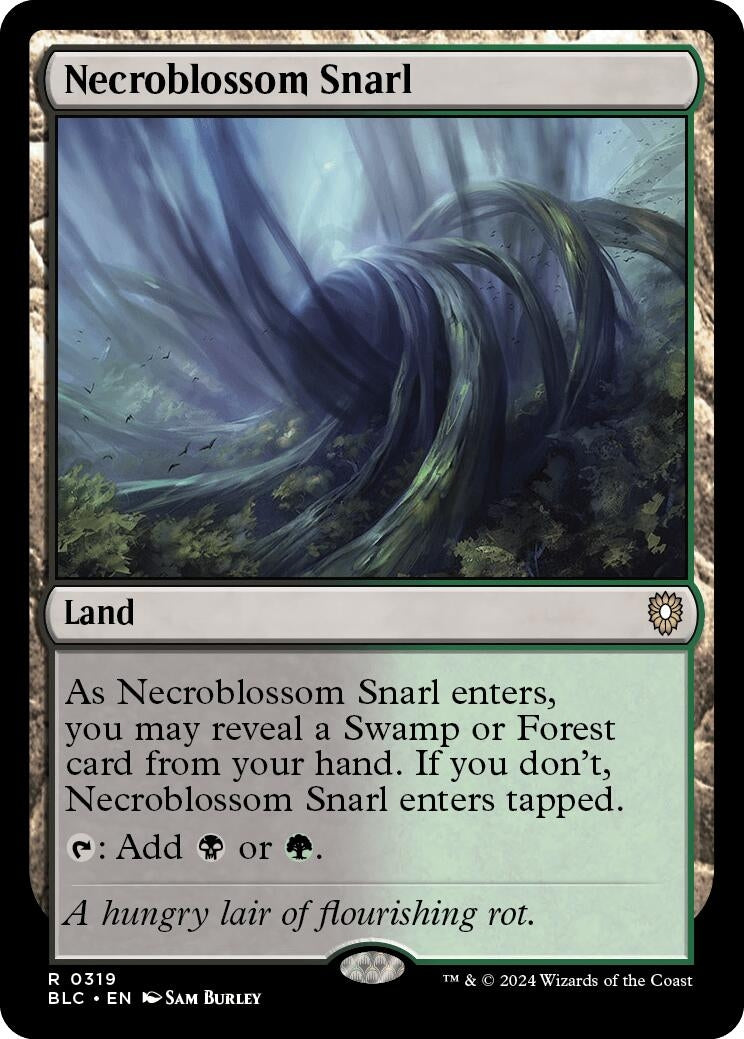 Necroblossom Snarl (319) (Bloomburrow)