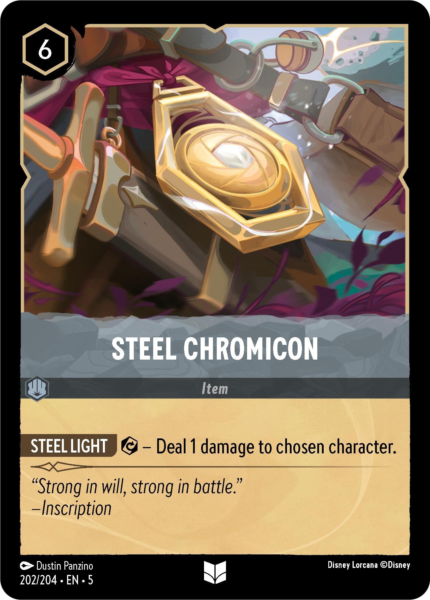 Image for Steel Chromicon (202/204) (Shimmering Skies) (5) - Disney Lorcana