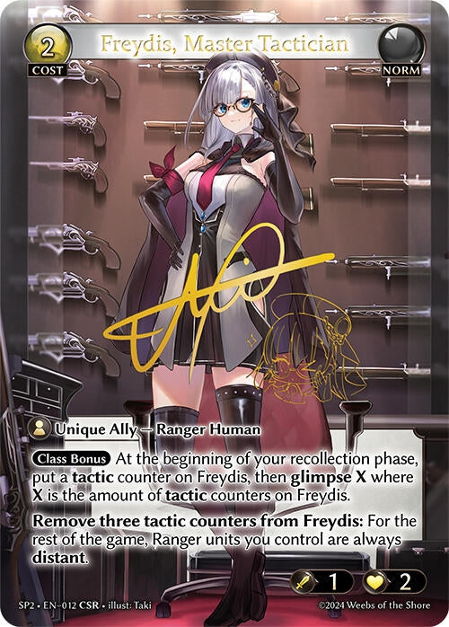 Image for Freydis, Master Tactician (CSR) (012) (Supporter Pack 2) (SP2) - Grand Archive TCG